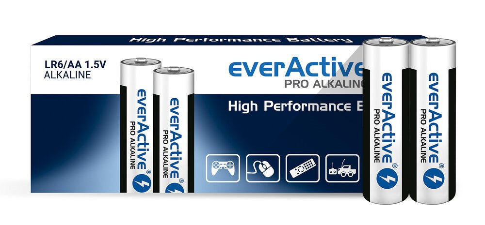 Alkaline batteries everActive Pro Alkaline LR6 AA - shrink pack - 10 pieces