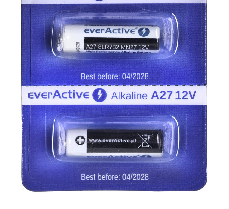 5 x alkaline batteries everActive 27A 12V- blister 5 pcs.