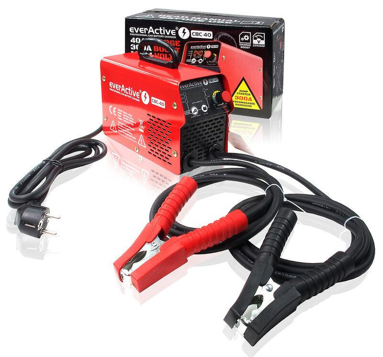 Charging rectifier with inverter for batteries 12V/24V everActive CBC-40 up to 40A for UPS, cars, forklifts