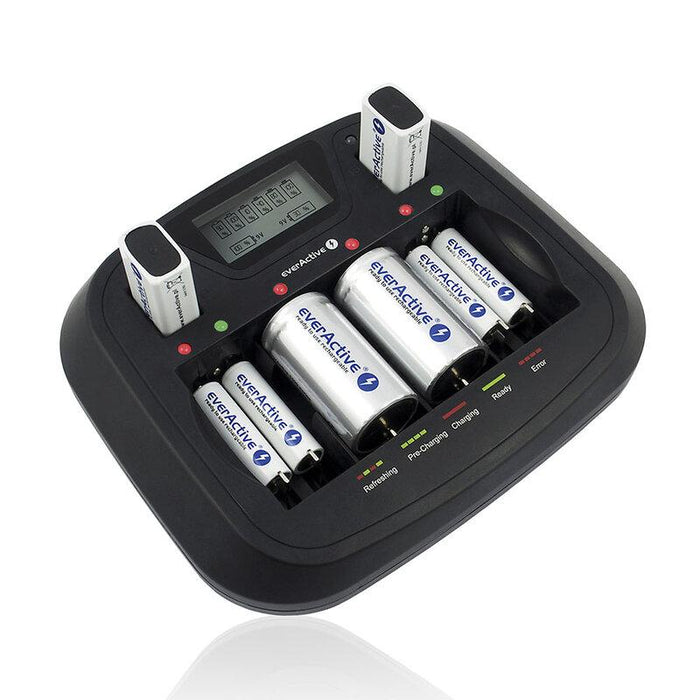Universal Charger NIMH R6,03,14,20,22 with microprocessor NC900U EVERACTIVE