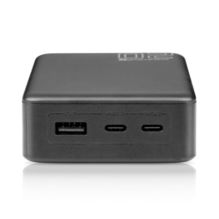 Powerbank 20 000mAh, 1x USB, 2x USB-C, 20W, QC4+, LCD screen, black