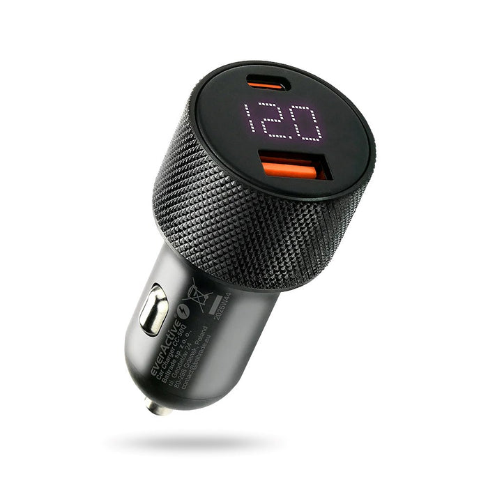 Car charger everActive CC-50Q USB QC3.0 + USB-C PD 75W