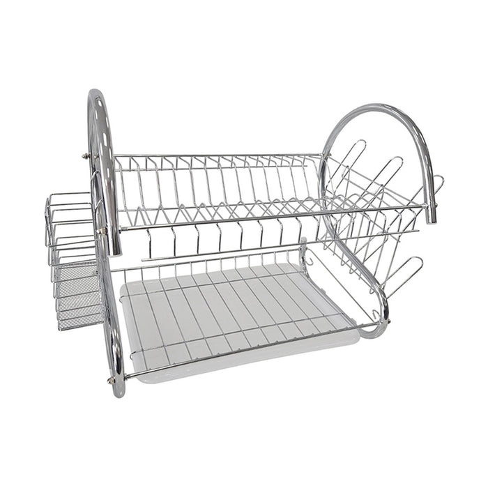 DISH DRYER 2 LEVELS CHROME EVO LINE