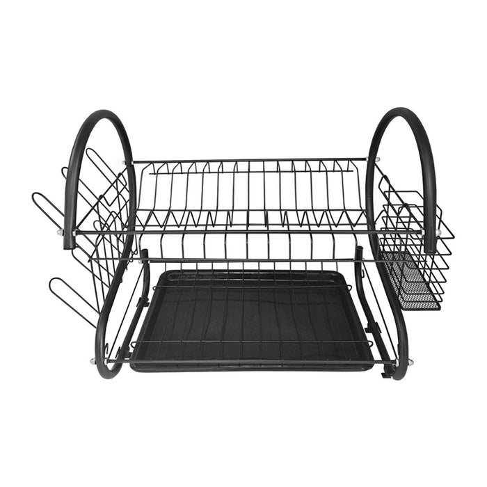 DISH DRYER 2 LEVELS BLACK EVO LINE