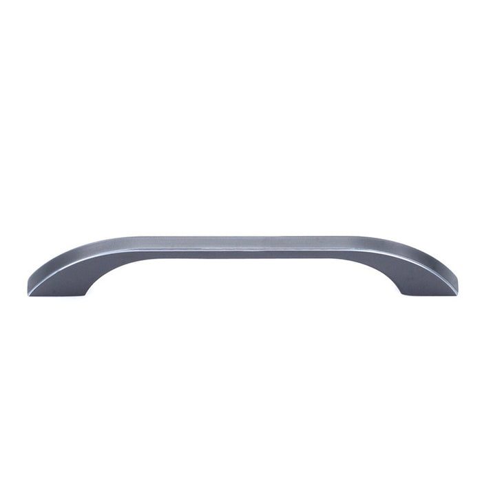 FURNITURE HANDLE MATTE GREY WITH CHROME EDGE 160 MM EVO LINE M80