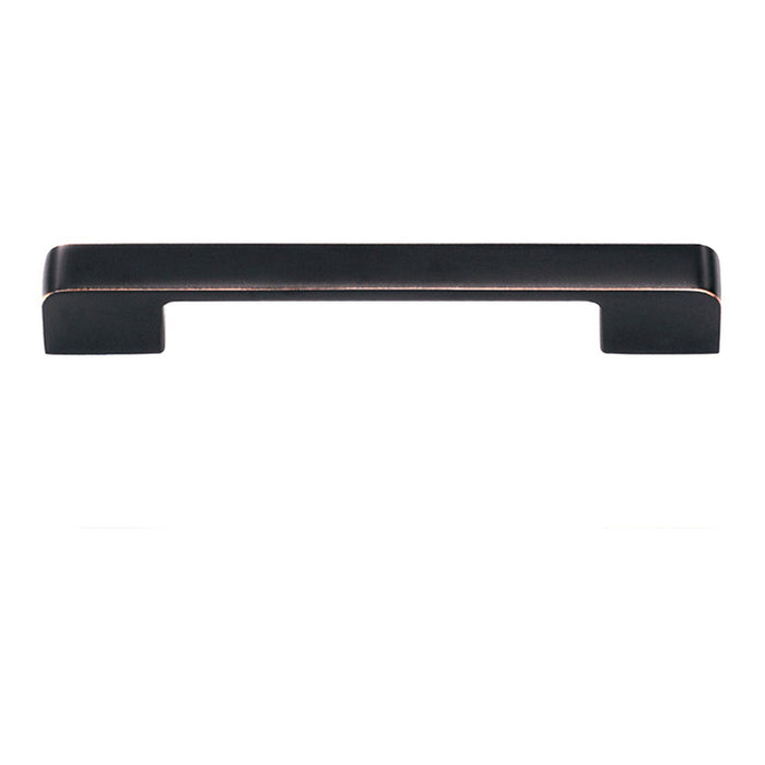FURNITURE HANDLE MATTE BLACK WITH COPPER EDGE 160 MM EVO LINE 7038