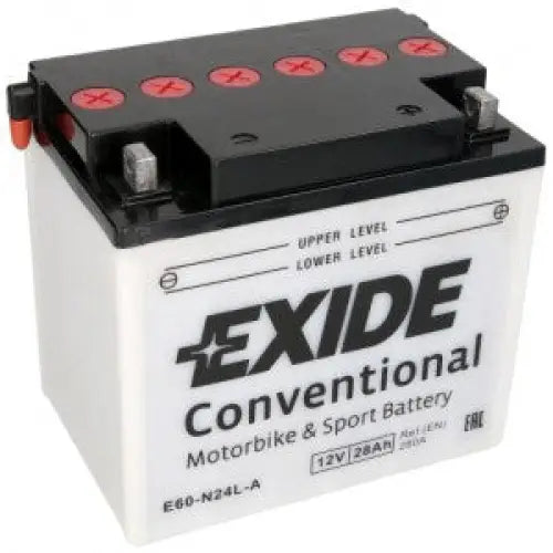 EXIDE BIKE Y60-N24L-A 28AH 280A 12V R+ - АКУМУЛАТОРИ<<<MaxCar