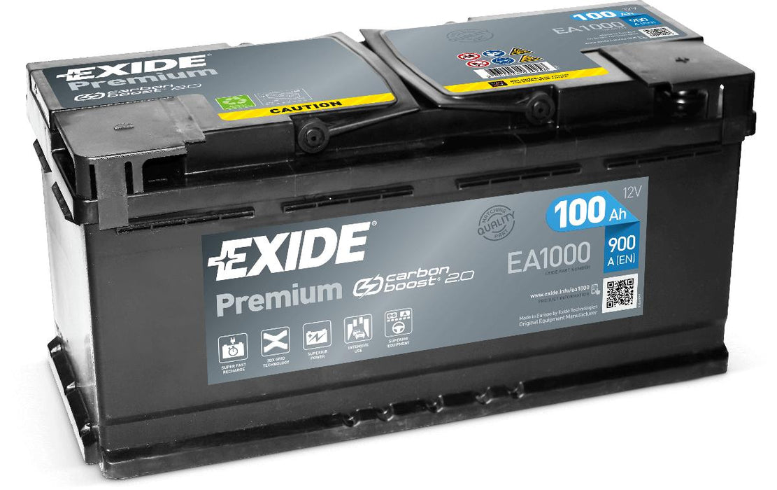 BATTERY EXIDE 100AH 900A