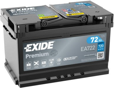 EXIDE PREMIUM 72AH 720A R+