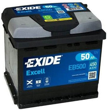 EXIDE EXCELL 50AH 450A R+