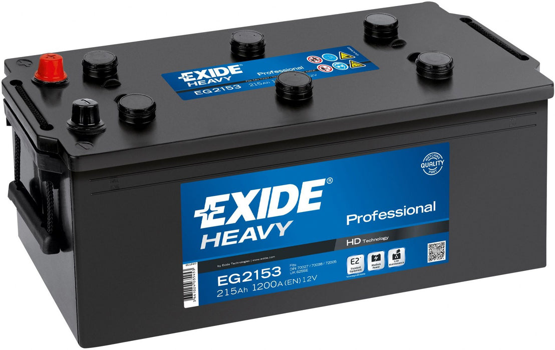 EXIDE HEAVY PROFESSIONAL HD 215AH 1200A