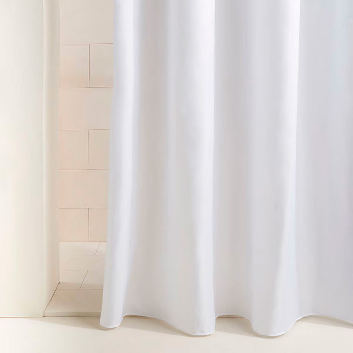 Shower Curtain Exma White PVC 180 x 180 cm