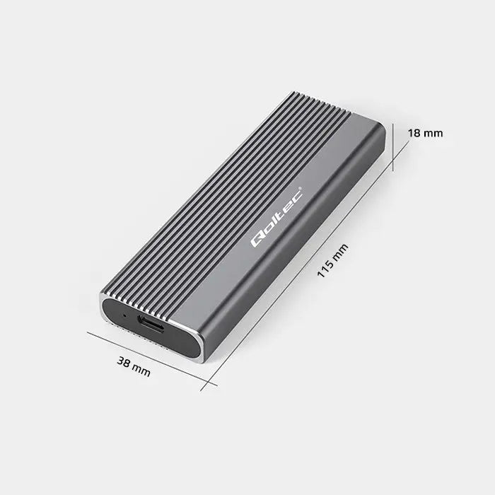 External Box Qoltec 52267 Grey - External enclosures for disksDIA-OBU<<<Drives and accessoriesDIA<<<ActionPL&&&Компютър