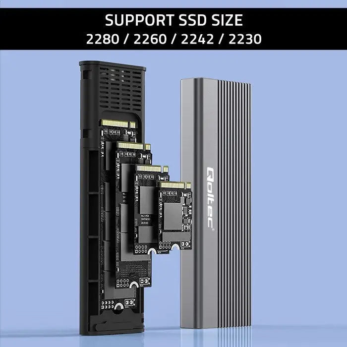 External Box Qoltec 52267 Grey - External enclosures for disksDIA-OBU<<<Drives and accessoriesDIA<<<ActionPL&&&Компютър
