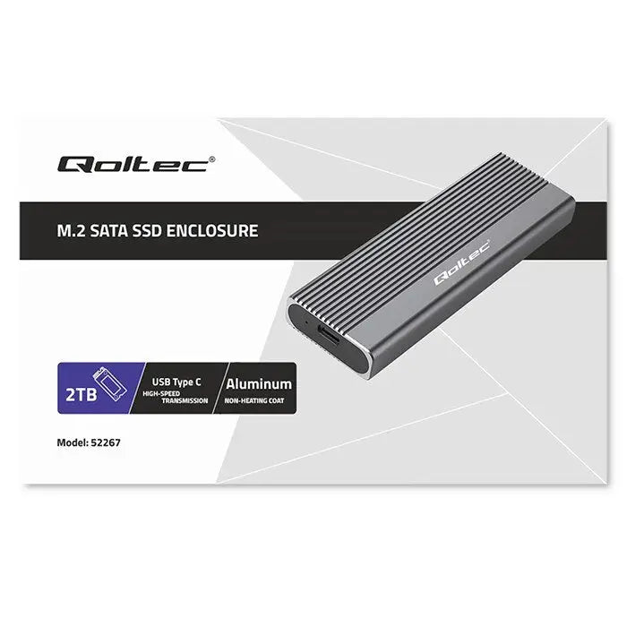 External Box Qoltec 52267 Grey - External enclosures for disksDIA-OBU<<<Drives and accessoriesDIA<<<ActionPL&&&Компютър