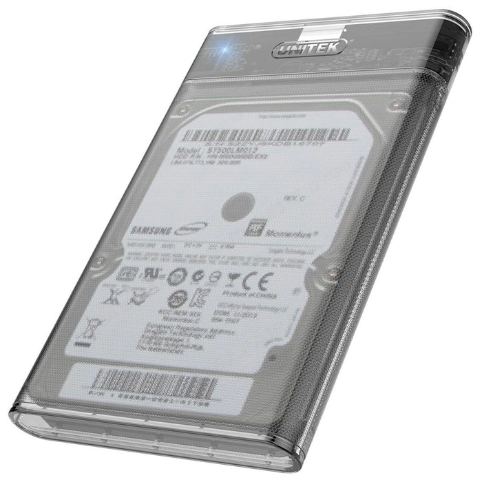 External Box Unitek S1103A Grey Transparent 2,5’’ - Твърди дискове<<<Компютър Мрежи и компоненти<<<Компютри|