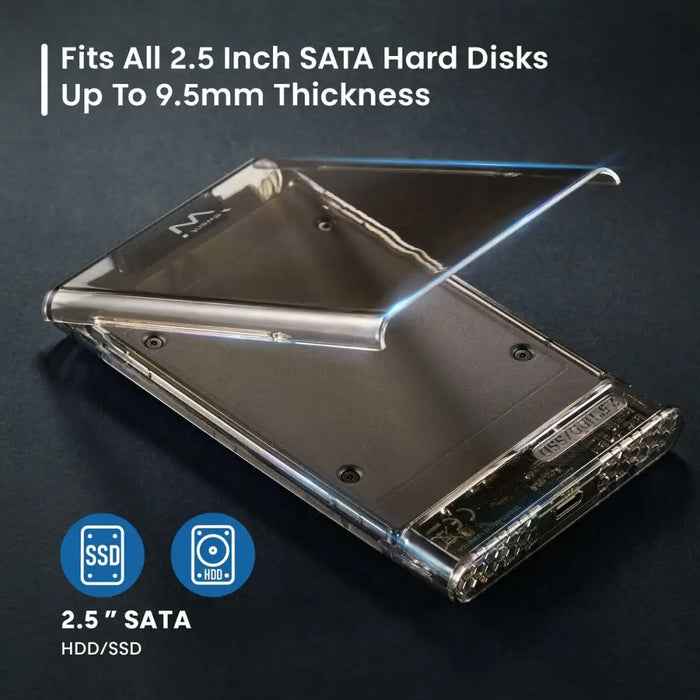 External Hard Drive Ewent EW7068 Transparent - Компютър Мрежи и компоненти<<<Компютри| Електроника<<<BigBuy&&&Твърди