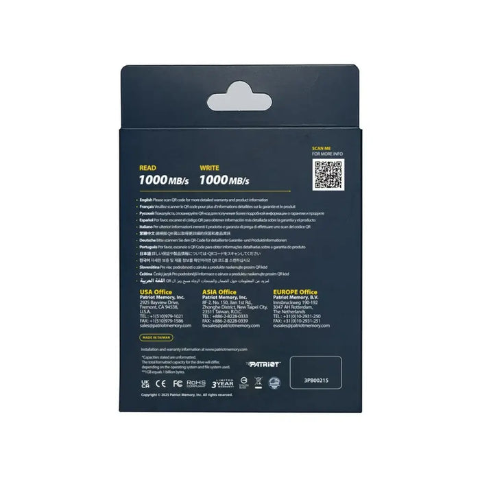 External Hard Drive Patriot Memory PTPL2TBPECB - Твърди дискове<<<Компютър Мрежи и компоненти<<<Компютри|