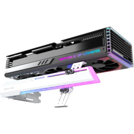 EZDIY-FAB ARGB Graphics Card Holder - White - Входно-изходни контролери<<<Компютърни компоненти<<<ValiAPI