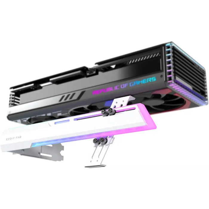 EZDIY-FAB ARGB Graphics Card Holder - White - Входно-изходни контролери<<<Компютърни компоненти<<<ValiAPI