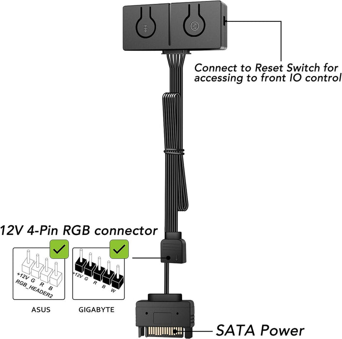 EZDIY-FAB 12V to 5V RGB Converter