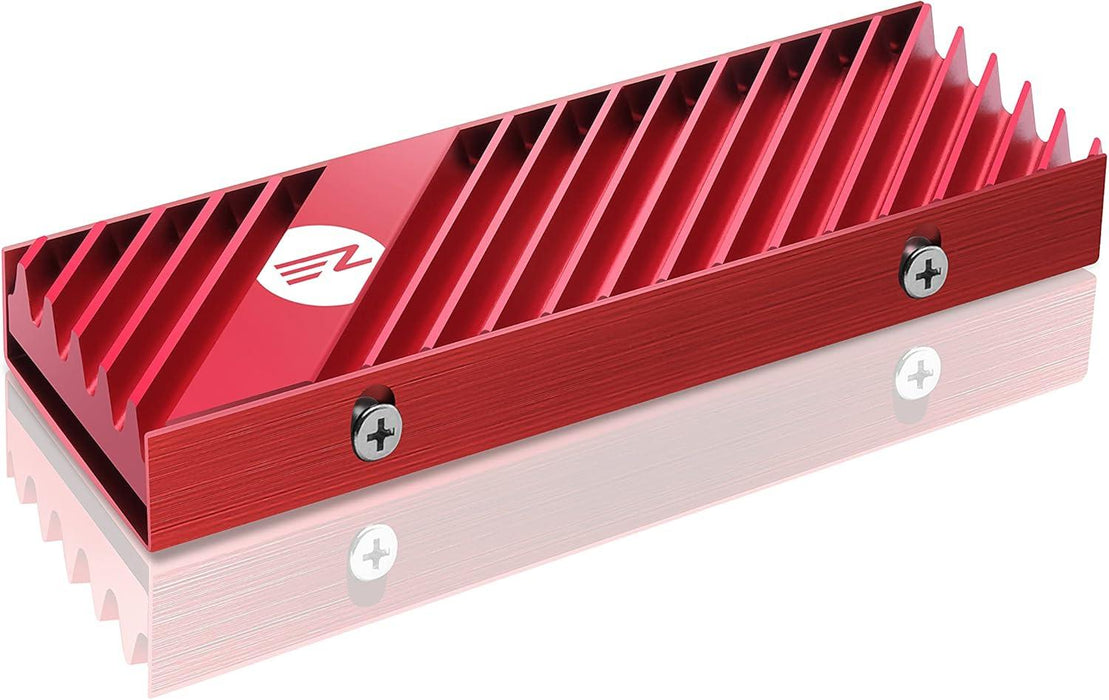 M.2 Heatsink EZDIY-FAB for NVMe SSD Drive - Red