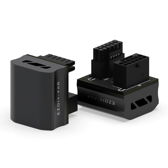 EZDIY-FAB adapter for video card 12VHPWR 600W - RVS 180° Black