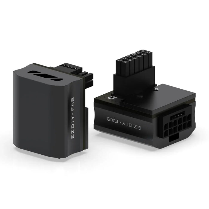 EZDIY-FAB adapter for video card 12VHPWR 600W - RVS 90° Black