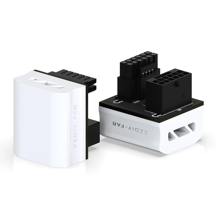 EZDIY-FAB adapter for video card 12VHPWR 600W - RVS 180° White