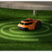EZVIZ RM600 orange robotic lawn mower - Mowing workNAK-RKO<<<Cordless toolsNAK<<<ActionPL