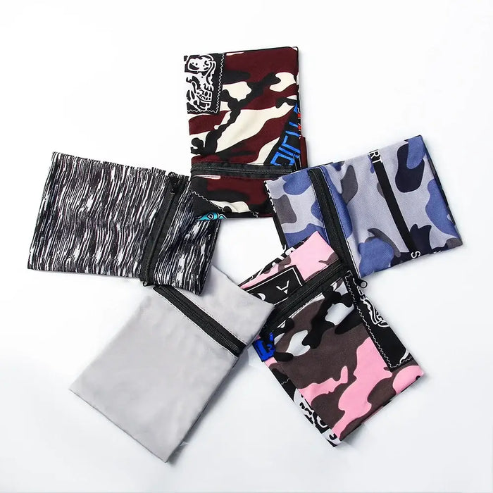 Fabric armband on the arm for running fitness camo blue - Sport products<<<HurtelXML