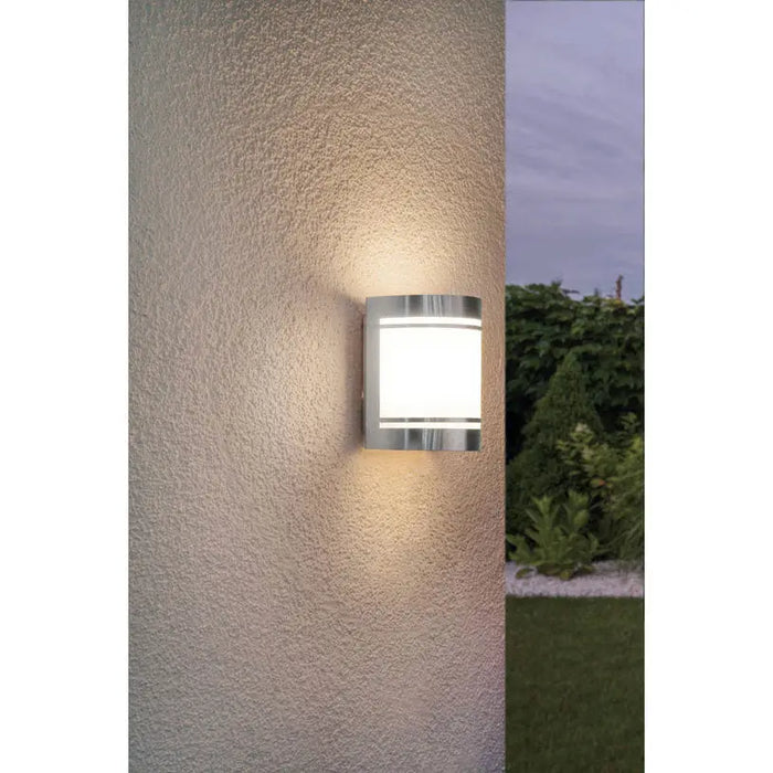 FACADE FIXTURE E27 IP44 STAINLESS STEEL EGLO CERNO - Фасадни тела<<<Външно