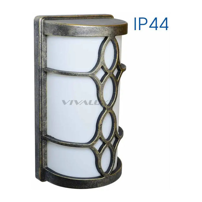 FACADE LUMINAIRE DAKAR E27 IP44 ANTIQUE GOLD VIVALUX DAKAR - Фасадни тела<<<Външно