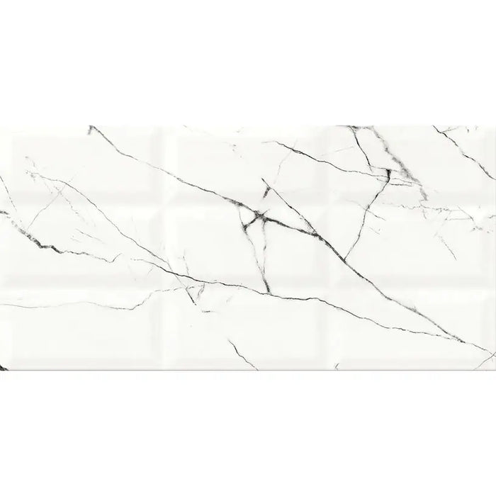 FAIENCE DECOR CERSANIT ARCE WHITE STRUCTURE 29.7X60 C - Стенни плочки и декорация<<<Плочки и