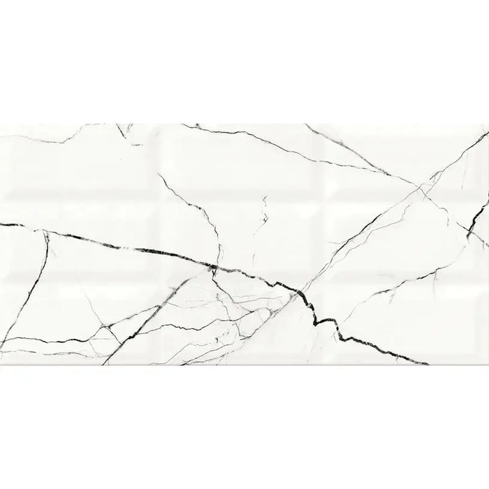 FAIENCE DECOR CERSANIT ARCE WHITE STRUCTURE 29.7X60 C - Стенни плочки и декорация<<<Плочки и