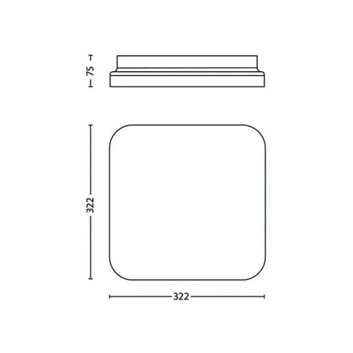 False ceiling Philips Mauve A+ 17 W 2000 Lm (4000 K) - Декорация и Осветление<<<Дом Градина<<<BigBuy&&&LED