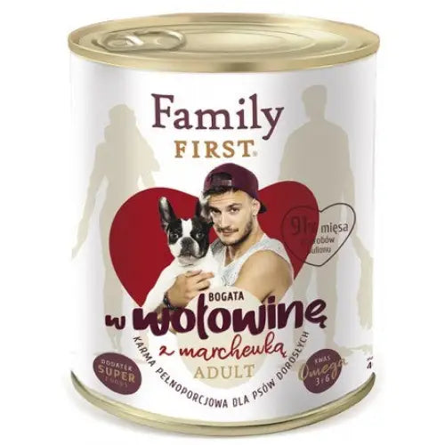 FAMILY FIRST Adult Beef with carrots - Wet dog food - 800 g - Wet foodDLP-KAM<<<For the dogDLP<<<ActionPL