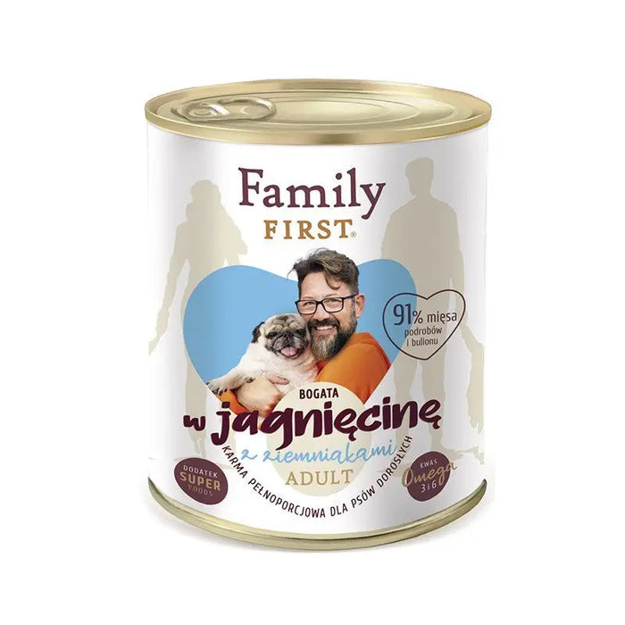 FAMILY FIRST Adult Lamb with potato - Wet dog food - 800 g - Wet foodDLP-KAM<<<For the dogDLP<<<ActionPL