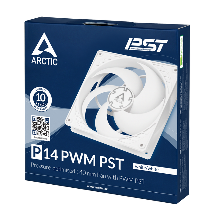 Fan ARCTIC P14 PWM PST White/White - Вентилатори<<<Компютърни компоненти<<<ValiAPI&&&Охлаждане<<<Компютър Мрежи и