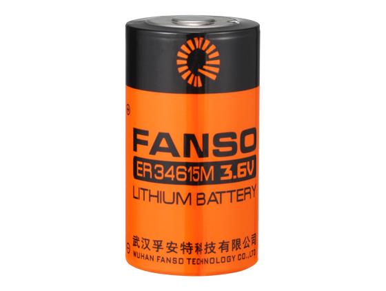 Lithium thionyl battery 3.6V R20 13Ah ER34615M/S /STD /with bud/ FANSO