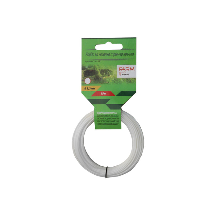 CORD FOR TRIMMER PROFILE CIRCLE FARM 1.3 MM-15 M