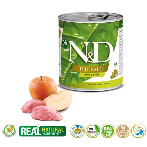 FARMINA N&D DOG PRIME BOAR & APPLE ADULT 285g - Wet foodDLP-KAM<<<For the dogDLP<<<ActionPL