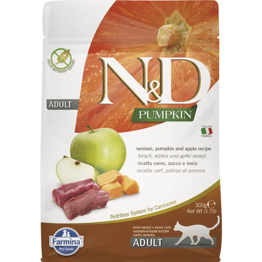 FARMINA N&D Pumpkin Cat Venison and Apple Adult - dry cat food - 300 g - Dry foodDLK-KAS<<<For the catDLK<<<ActionPL