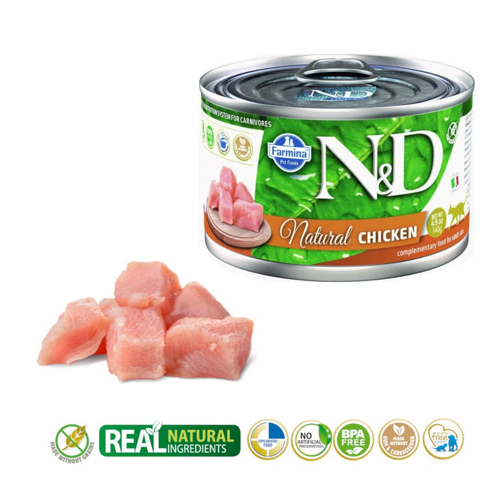 FARMINA N&D Cat Natural Chicken - wet cat food - 140 g