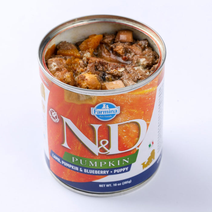 FARMINA N&D DOG LAMB&PUMPKIN&BLUEBERRY PUPPY 285g