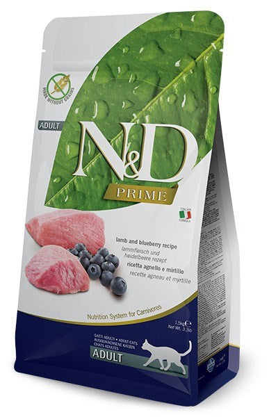 FARMINA N&D Prime Lamb & Blueberry - dry cat food - 1.5kg