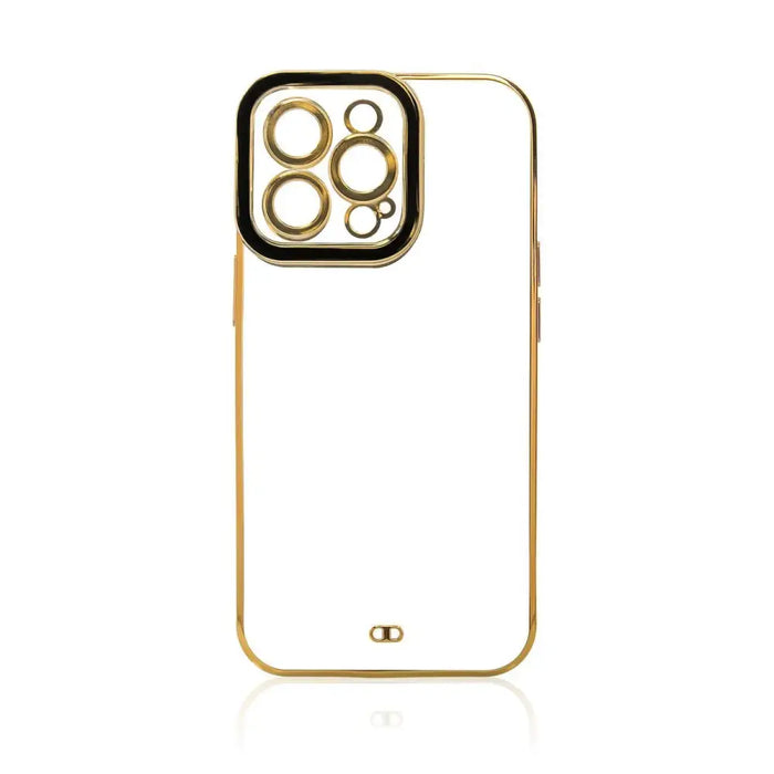 Fashion Case Case for Samsung Galaxy A12 5G Gold Frame Gel Cover Black - Cell phone cases and covers<<<HurtelXML
