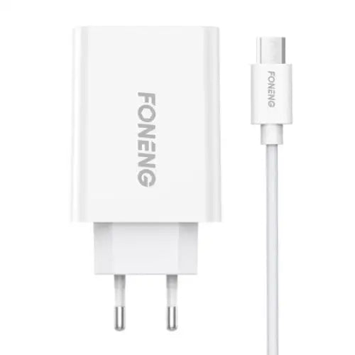 Fast charger Foneng 1x USB EU43 10.5W + USB Micro cable - mains chargers<<<Chargers<<<GSM Accessories<<<InnproXML