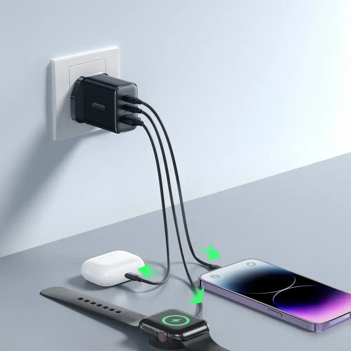 Fast Charger JR-TCF10 (EU) 32W 2C1A (Black) - mains chargers<<<Chargers<<<GSM Accessories<<<InnproXML&&&Cell phone USB