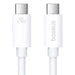 fast Charging Cable Baseus Superior 2 USB-C to USB-C 240W 1,8m (white) - USB-C to USB-C<<<USB cables<<<GSM